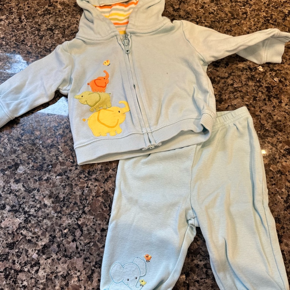 Gymboree Light Blue Baby Outfit